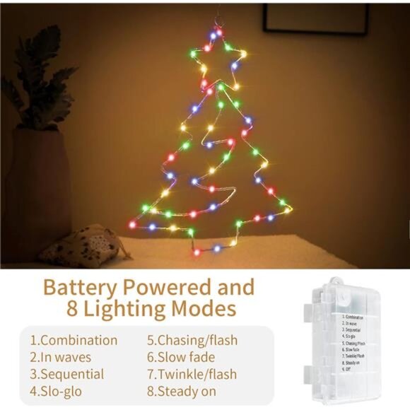 3PCS Remote Control LED Christmas Decorations Window Lights with Timer - Picture 3 of 10